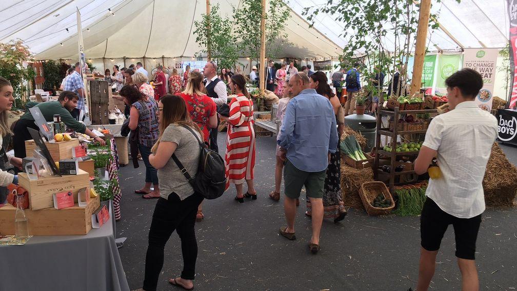 A farmers' market was a popular addition to Goodwood's three-day meeting