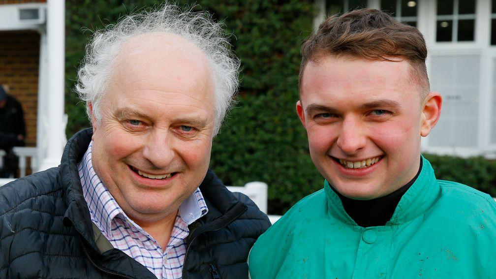 Sean Bowen in his early days with dad Peter, who is central to the title bid