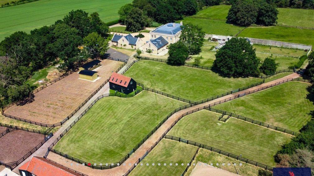 There are seven stables and paddocks at the property