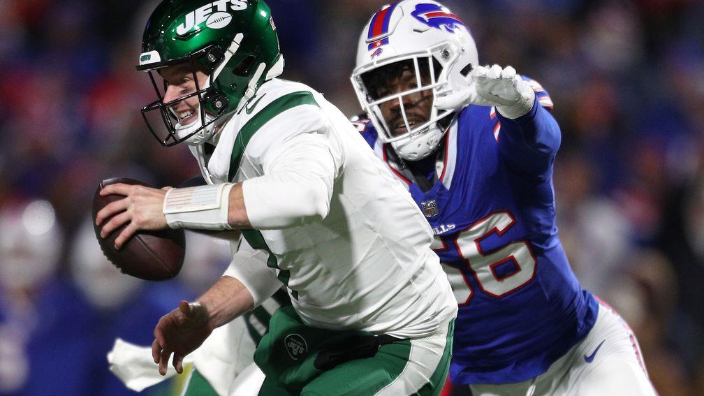 New York Jets Tim Boyle was given a tough ride at Buffalo in Week 11