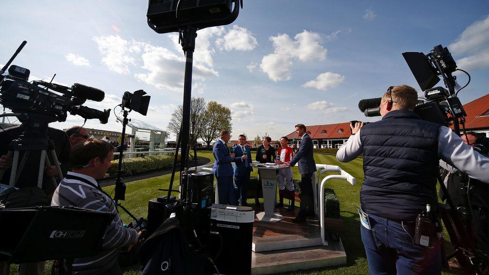 ITV Racing will be on air at 11.55 on Saturday to accomodate England v Portugal