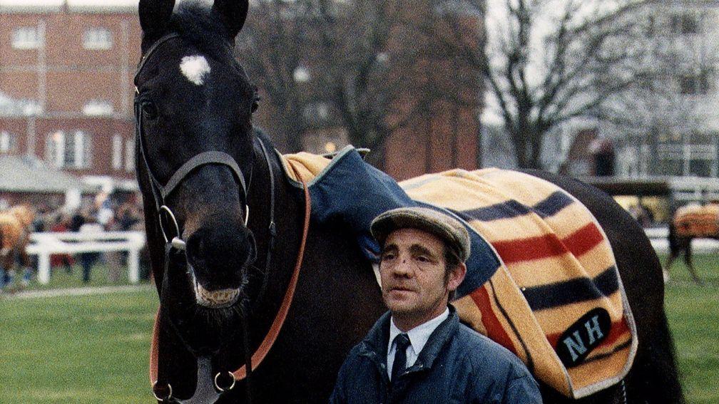 Glyn Foster with three-time Champion Hurdle winner See You Then at Newbury