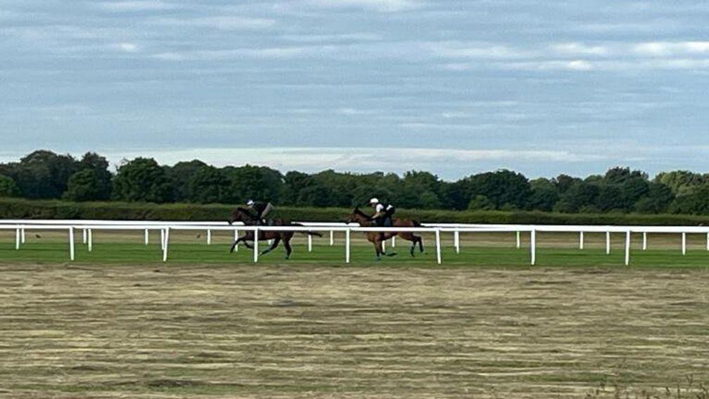 Nashwa (right) in action on the July course