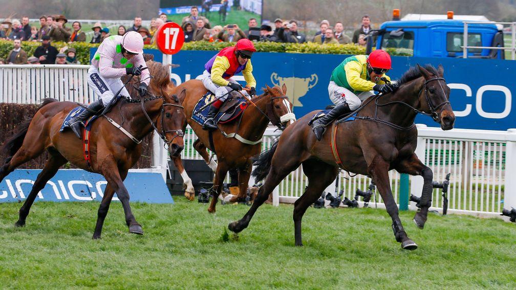 Sizing John on his way to Cheltenham Gold Cup victory