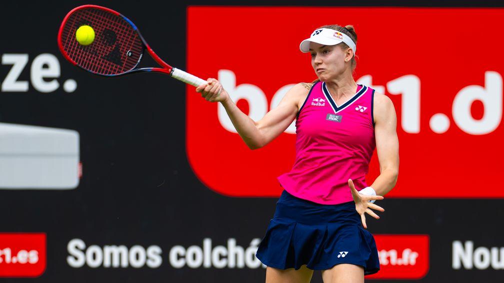 Elena Rybakina in action in last month's grass-court WTA Berlin Open