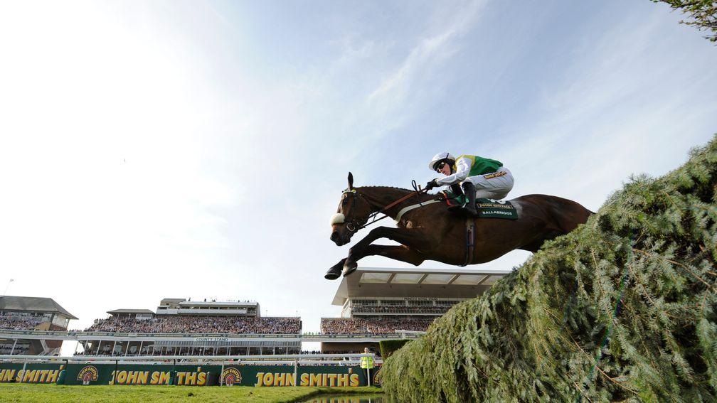Ballabriggs with a fine leap in the 2011 Grand National