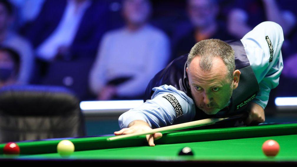 Mark Williams showed up well in round one at the Crucible