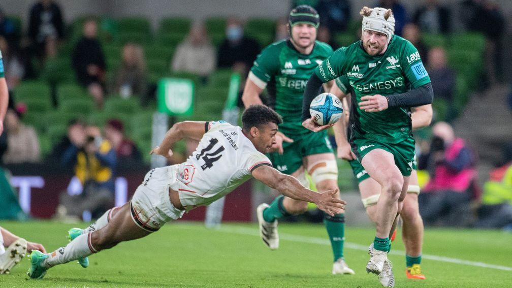 Connacht's Mack Hansen is set for his Ireland debut this weekend