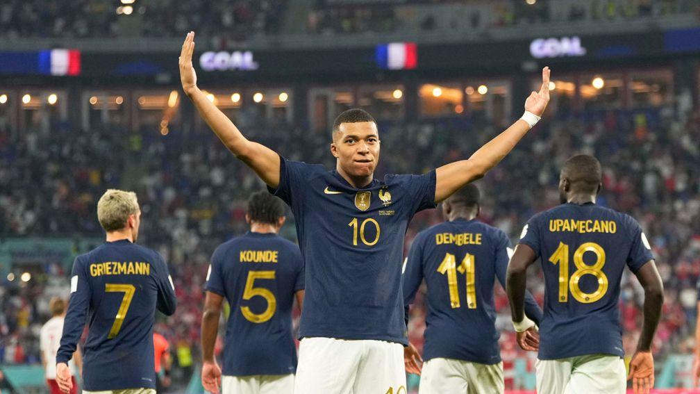 Kylian Mbappe has scored three times at the World Cup