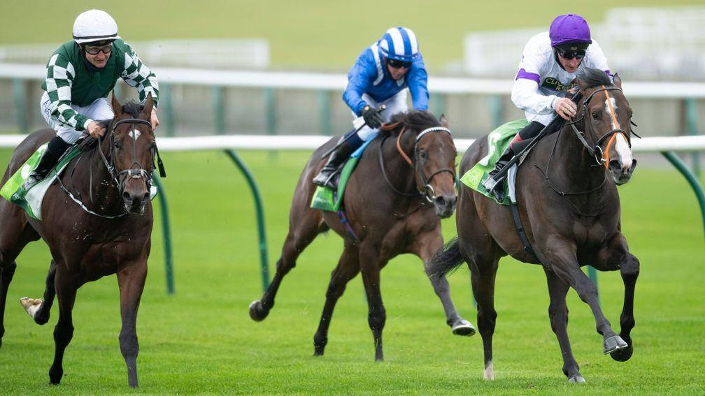 Supremacy (right) winning last year's Middle Park Stakes under Adam Kirby