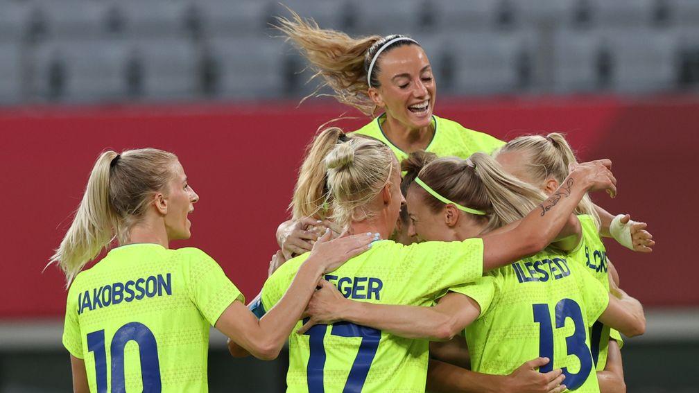 Sweden had plenty to celebrate when they beat the USA in their Olympics opener