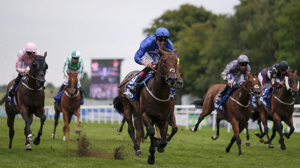 Last year's July Cup with Harry Angel (Adam Kirby) finishing clear of his rivals