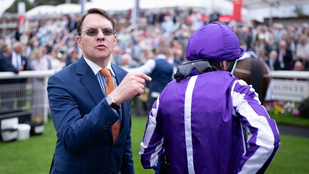 Aidan O'Brien and Ryan Moore finished third in the Juddmonte International with Paddington