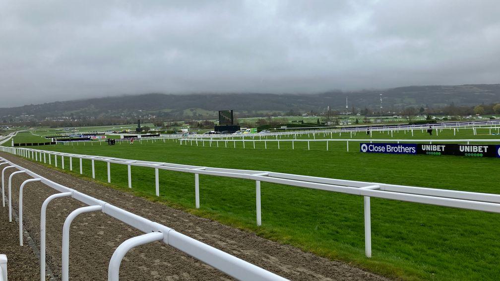 Rain and grey clouds greeted racegoers on the opening day of the Cheltenham Festival