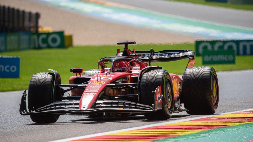 Ferrari's Charles Leclerc is on pole position