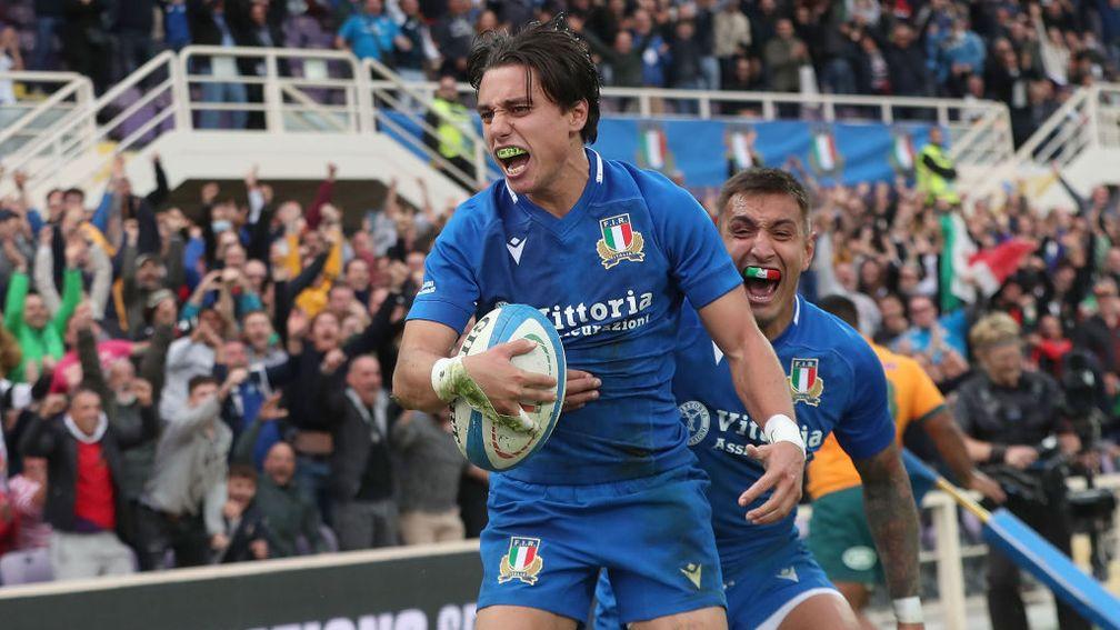 Full-back Ange Capuozzo is the leader of Italy's new generation of exciting talent