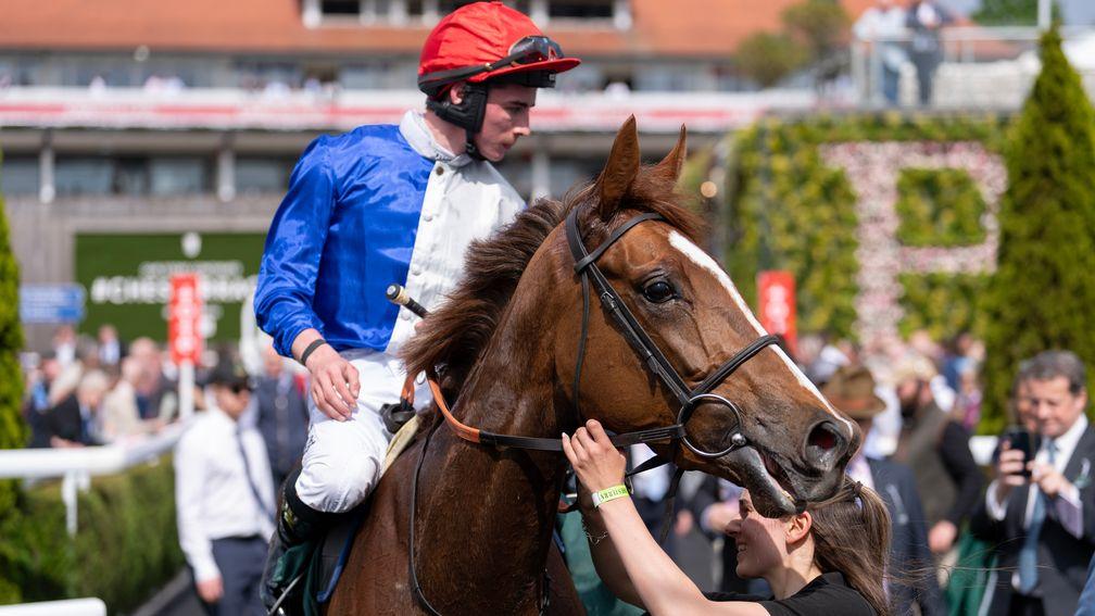 Forest Fairy (Rossa Ryan) after the Cheshire Oaks
Chester 8.5.24 Pic: Edward Whitaker (racingpost.com/photos)