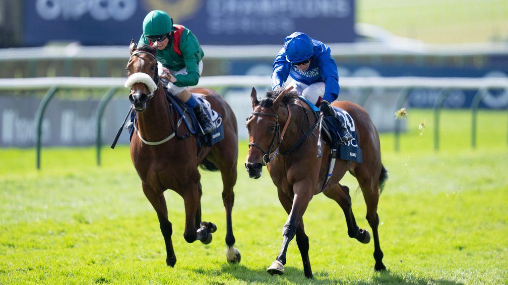 Tahiyra (left): found the soft ground against her in the 1,000 Guineas