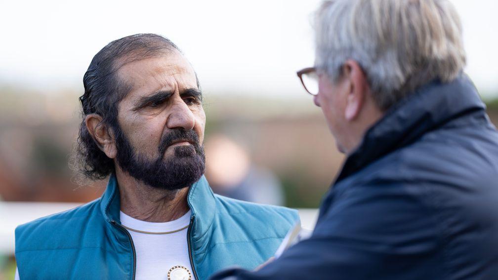 Sheikh Mohammed in conversation with Anthony Stroud at Tattersalls Book 1 