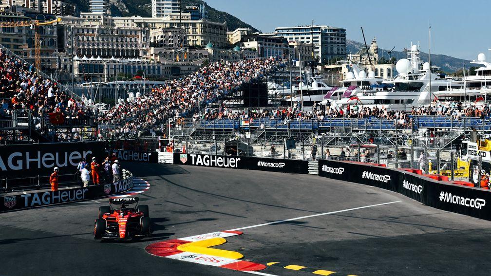 Charles Leclerc was a close second in Friday afternoon's Monaco Grand Prix practice