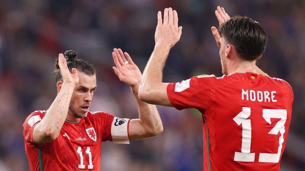The second-half introduction of Kieffer Moore (right) was a key factor in Wales rescuing a point against the USA