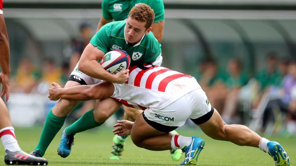 Ireland fly-half Paddy Jackson in action against Japan