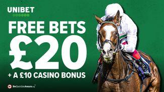 Get £20 in Unibet free horse racing bets for any race including the Tingle Creek Chase + a £10 casino bonus