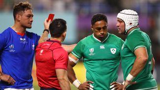 Ireland centre Bundee Aki misses rest of the World Cup after red card is upheld