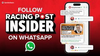 The Racing Post is now on WhatsApp - and here's how you can follow our channel