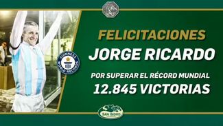 Watch Jorge Ricardo break the world record for career wins