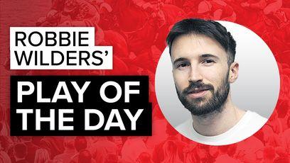 Robbie Wilders' play of the day at Leicester