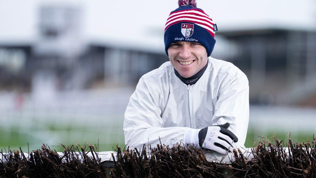 Johnny Burke is all smiles before racing at Hereford on Thursday