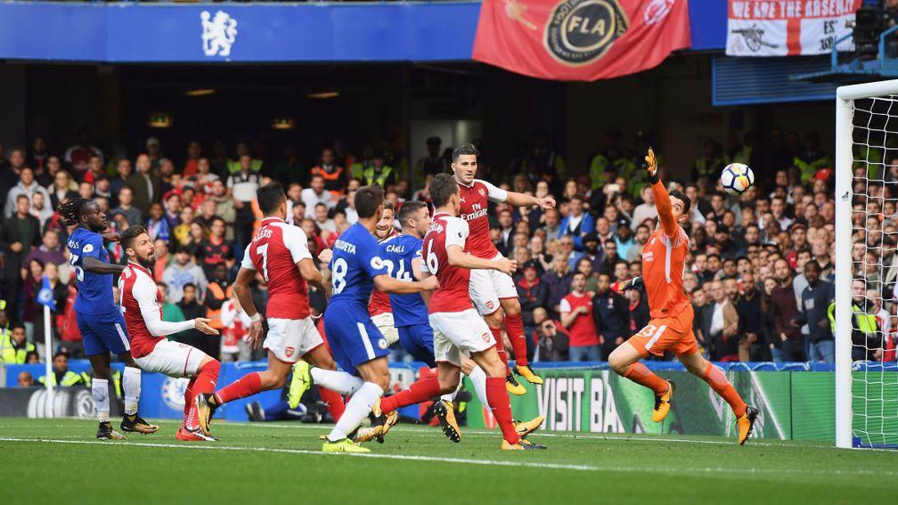 Shkodran Mustafi put the ball in the net for Arsenal but was ruled offside