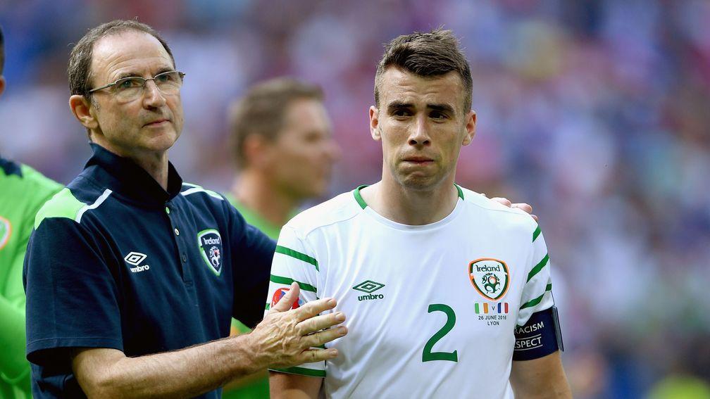Martin O'Neill (left) is delighted to have Seamus Coleman back in the squad