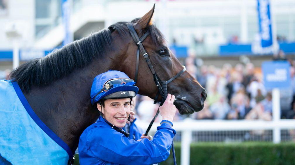 William Buick: now four behind in the Flat jockeys' championship after a treble at Leicester