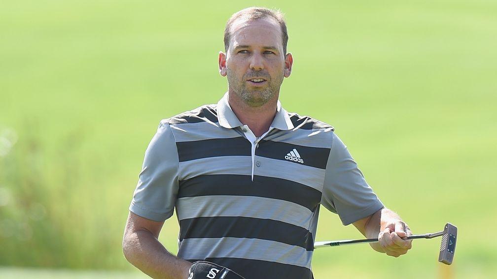 Sergio Garcia has some work to do at the tenth hole