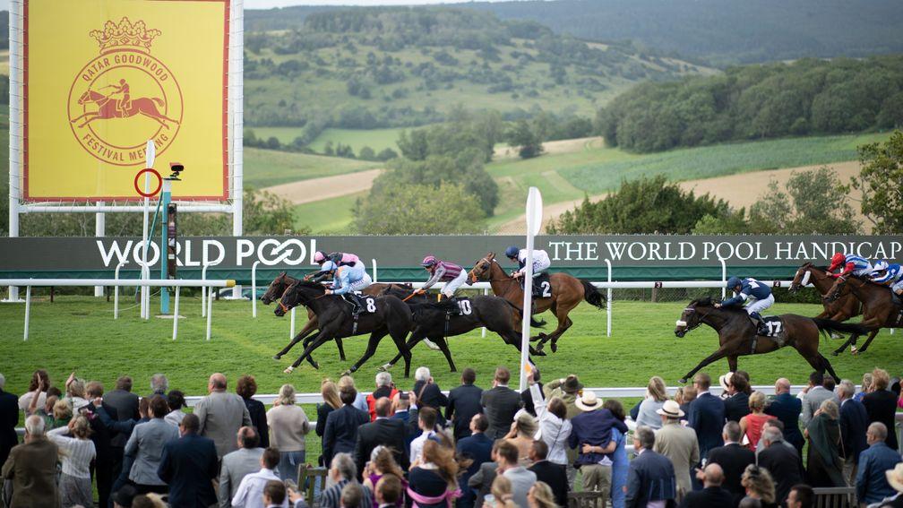 Magical Wish beats Hieronymus in the 7f handicapGlorious Goodwood 28.7.21 Pic: Edward Whitaker
