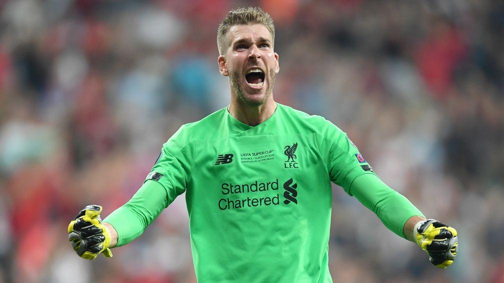 Adrian celebrates Liverpool's Super Cup victory over Chelsea in Istanbul