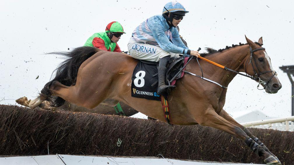 Gabbys Cross: raised 6lb to a mark of 143 for winning the Guinness Galway Blazers Handicap Chase