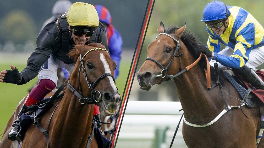 Stradivarius (left) and Trueshan were both pulled out of Friday's Lonsdale Cup