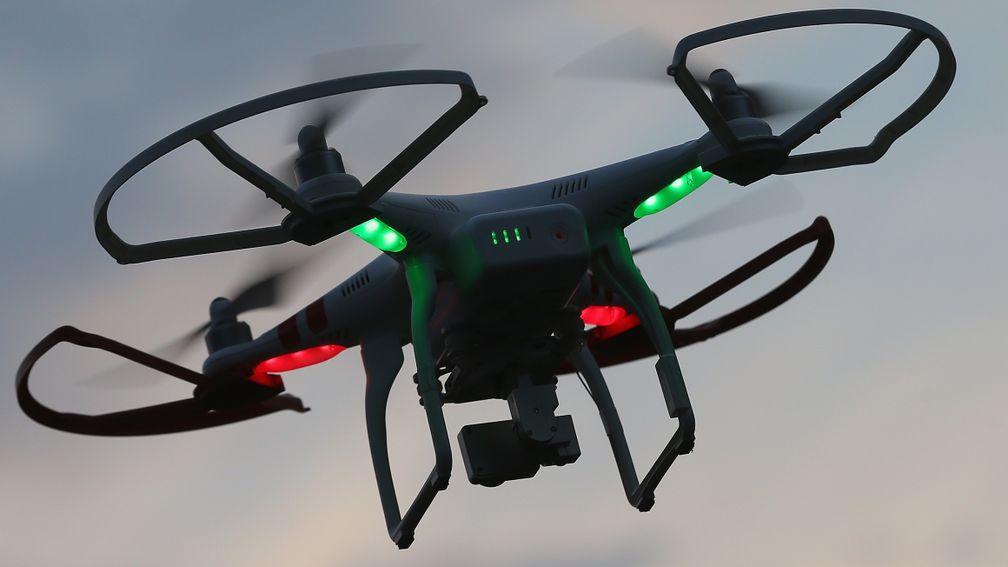 Drones: banned from flying over the Cheltenham Festival