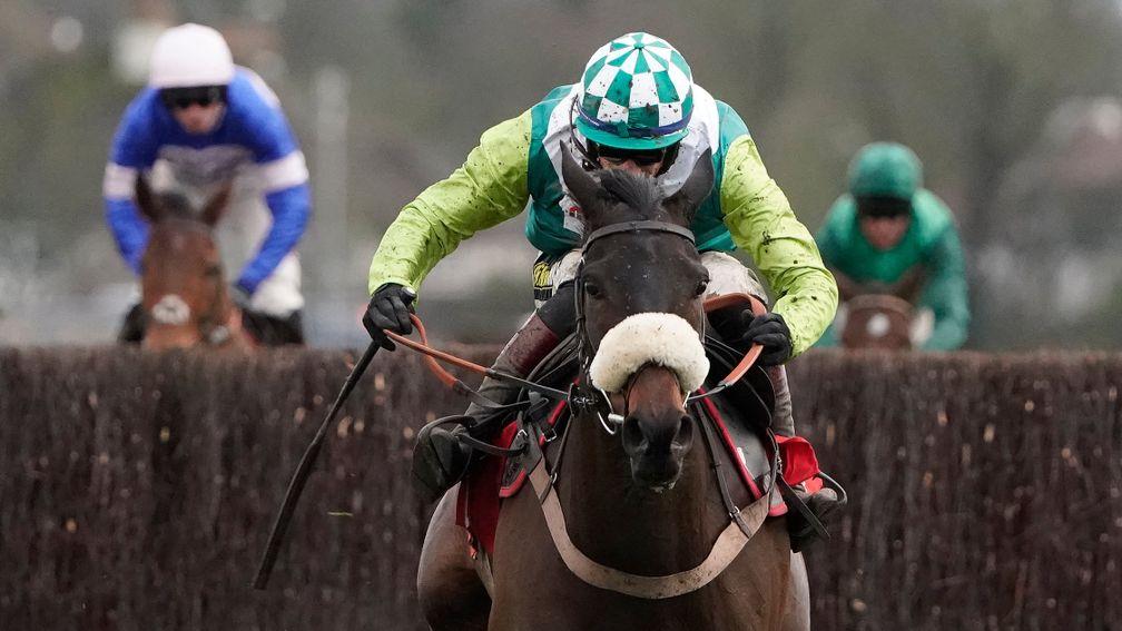 Clan Des Obeaux on his way to winning the King George at Kempton on Boxing Day