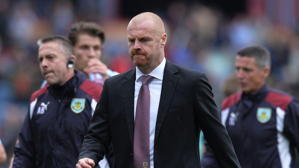 Burnley manager Sean Dyche: saw his side get knocked out of League Cup by Leeds