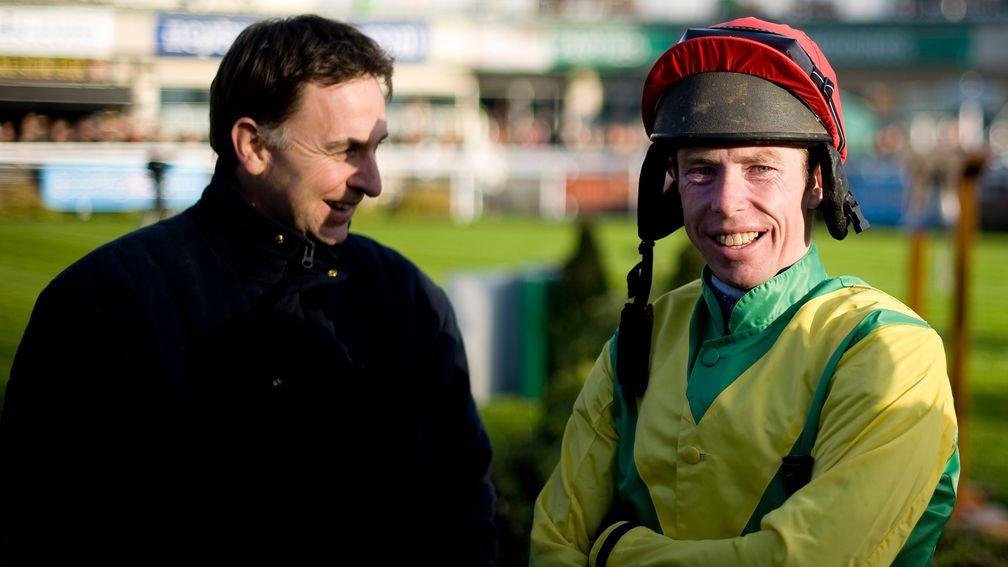 Andrew Lynch (right) with Henry de Bromhead during in his riding heyday