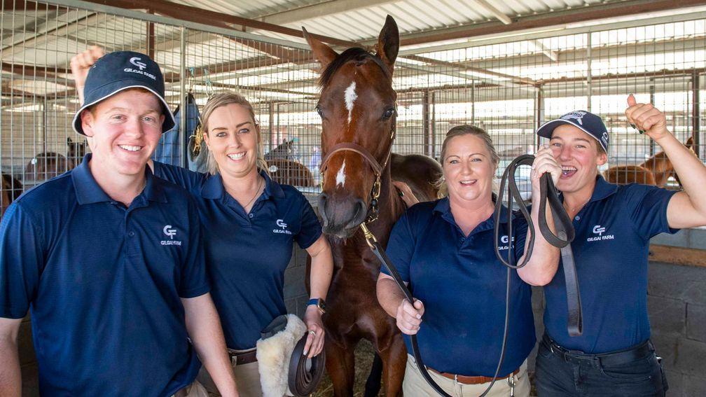 Gilgai Farm's team are delighted with their sale-topping I Am Invincible colt
