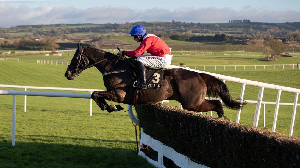 Ferny Hollow is in full flight at Punchestown under Patrick Mullins