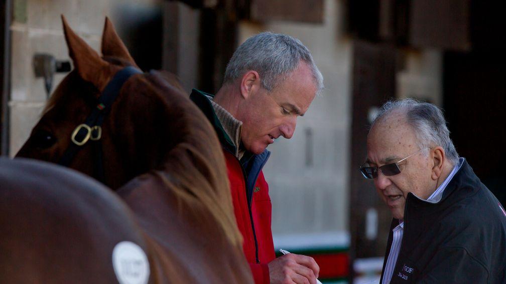 Bill Dwan (left) and Paul Makin among the breeders who sent mares to Aclaim