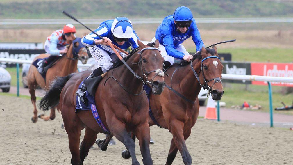 Bangkok (left) beats Forest of Dean in the Winter Derby Trial