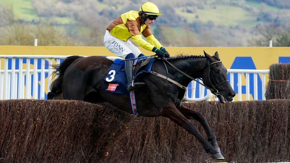 CHELTENHAM, ENGLAND - MARCH 17: Paul Townend on Galopin Des Champs clear the last but later part ways in The Turners Novicesâ Chase race during day three of The Cheltenham Festival 2022 at Cheltenham Racecourse on March 17, 2022 in Cheltenham, England.