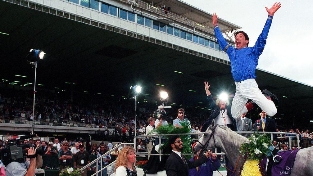 'Revenge is best served on a cold plate': Frankie Dettori erases memories of his ride on Swain the previous year by winning the 1999 Breeders' Cup Turf on Daylami at Gulfstream Park